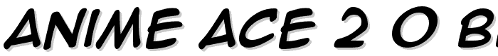 Anime Ace 2_0 BB Bold font